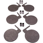 AR500 Steel Shooting Range Targets Set of 6 with Tubes