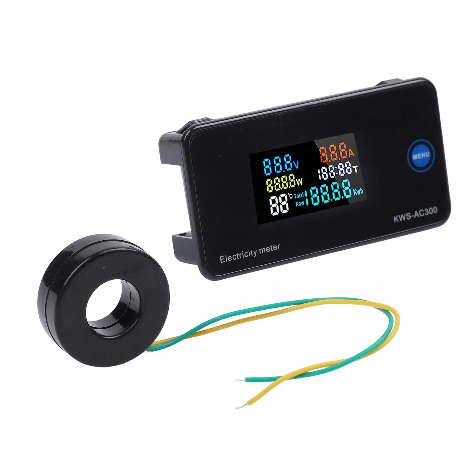 Digital Electric Energy Monitor for AC Use (Voltage Current Power Display)