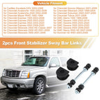 Front Sway Bar End Link Stabilizer Kit for Chevrolet Silverado 1500 2500 3500 HD (2001–2023)