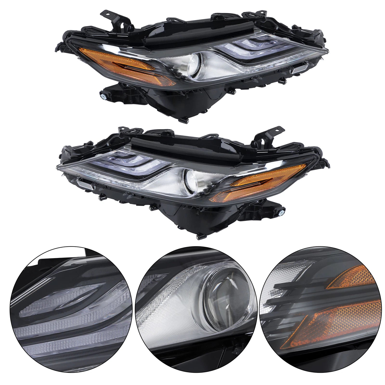 Headlight Assembly for Toyota Camry XSE (2021â2022) Left + Right Side