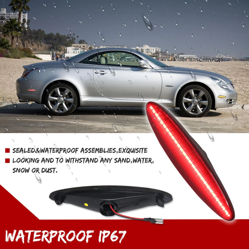 2X Red LED Rear Marker Lights for Lexus SC430 (2002–2010)