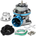 Universal Light Blue Type-FV 2-Bolt Blow Off Valve + 2.5" Dual Port Flange Adapter