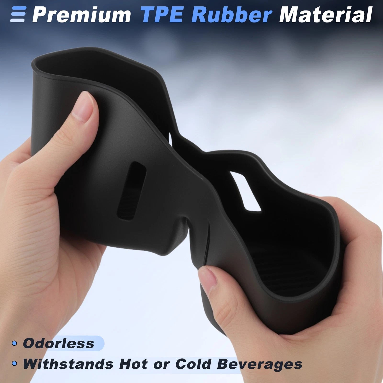 Rear Console Cup Holder Insert for Kia EV9 (2024–2026) Drink Organizer