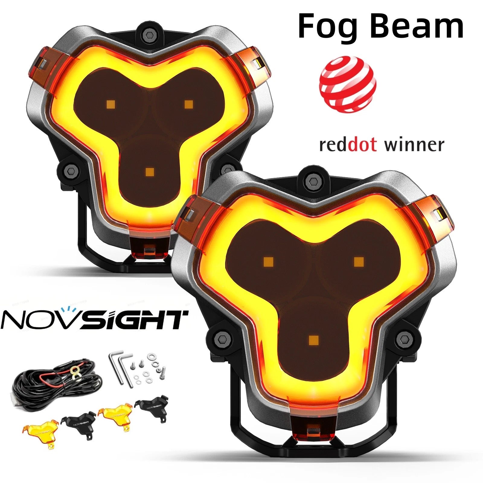 2X LED Work Pod Light Bar for Off Road Driving (NOVSIGHT)