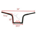 10" Rise Frisco Ape Hanger Handlebar for Harley Sportster (Fit 1-1/4")