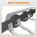 8 Inch Galvanized L-Type Boat Trailer Bunk Bracket Kit for 3x3 Crossmember (3)