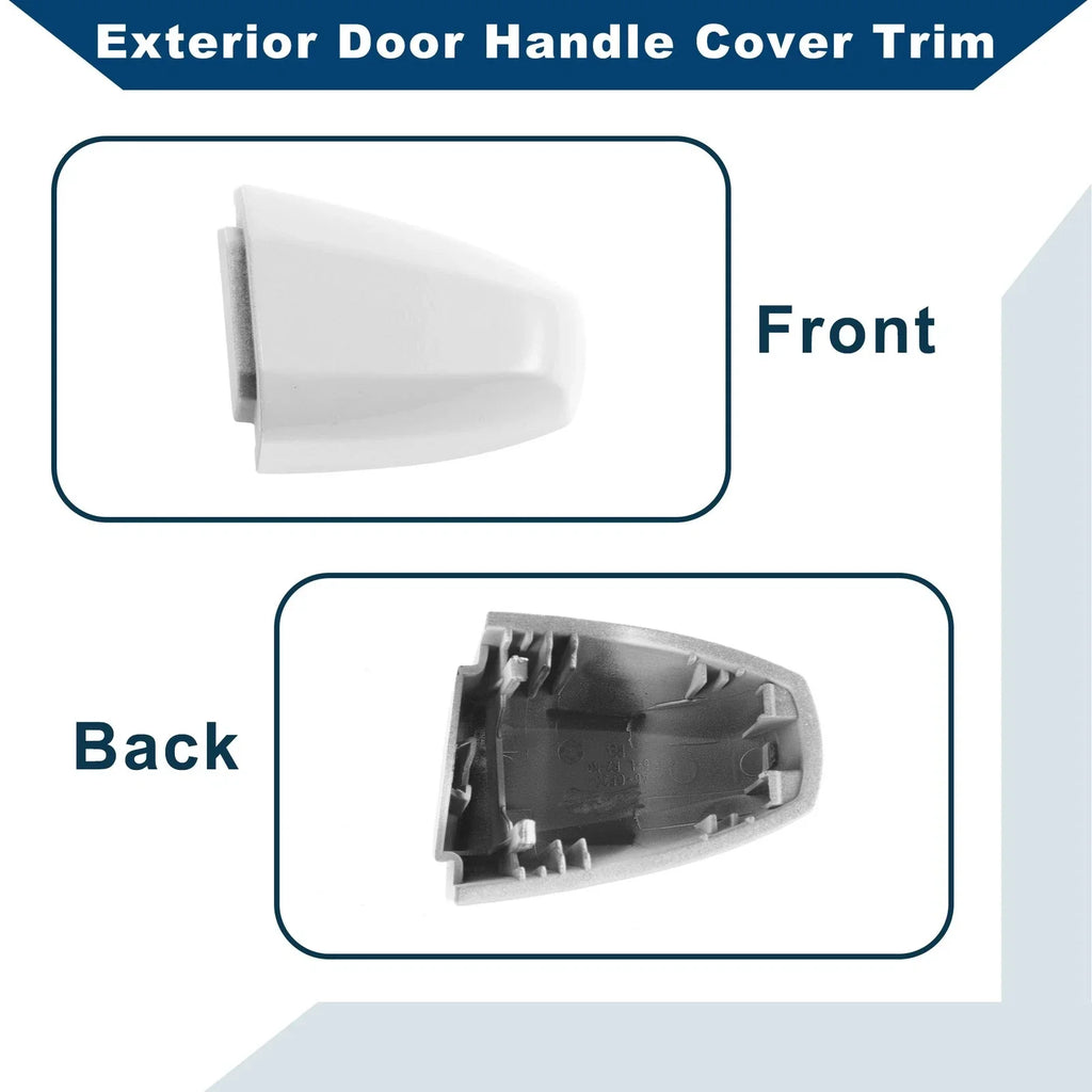 Exterior Door Handle Cover Trim for BMW X1 X5 X6 (2014-2019) White ABS