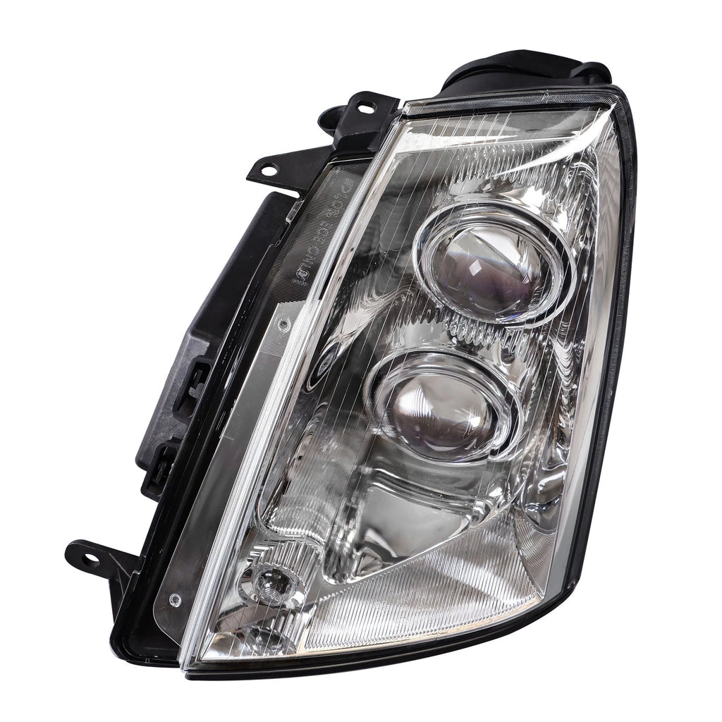 Halogen Headlight Housing for Cadillac STS (2005–2011) Black Driver Left Side