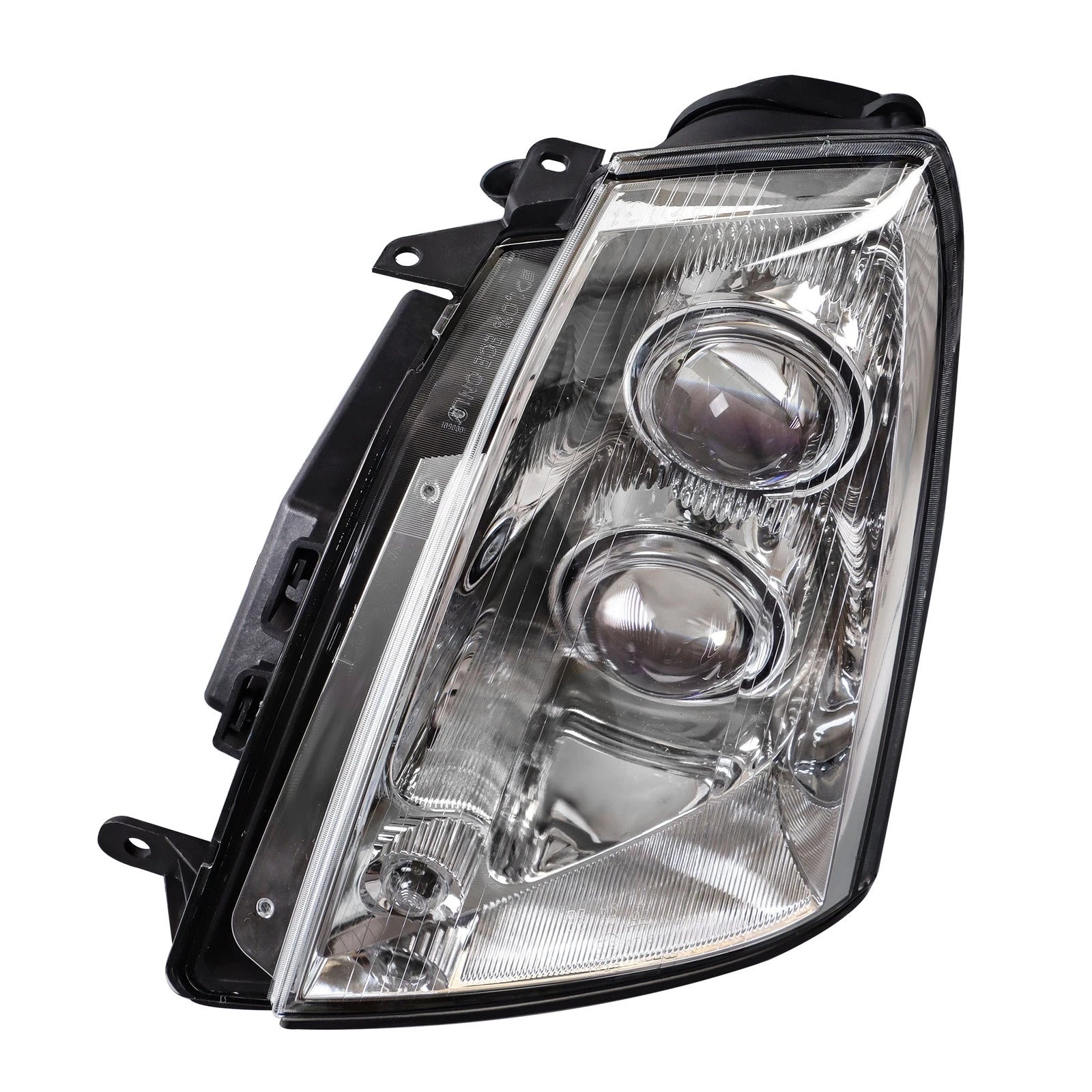 Halogen Headlight Housing for Cadillac STS (2005–2011) Black Driver Left Side