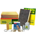 Mann Cabin Air Oil Fuel Filters & Denso Double Platinum Spark Plugs Set of 6 for