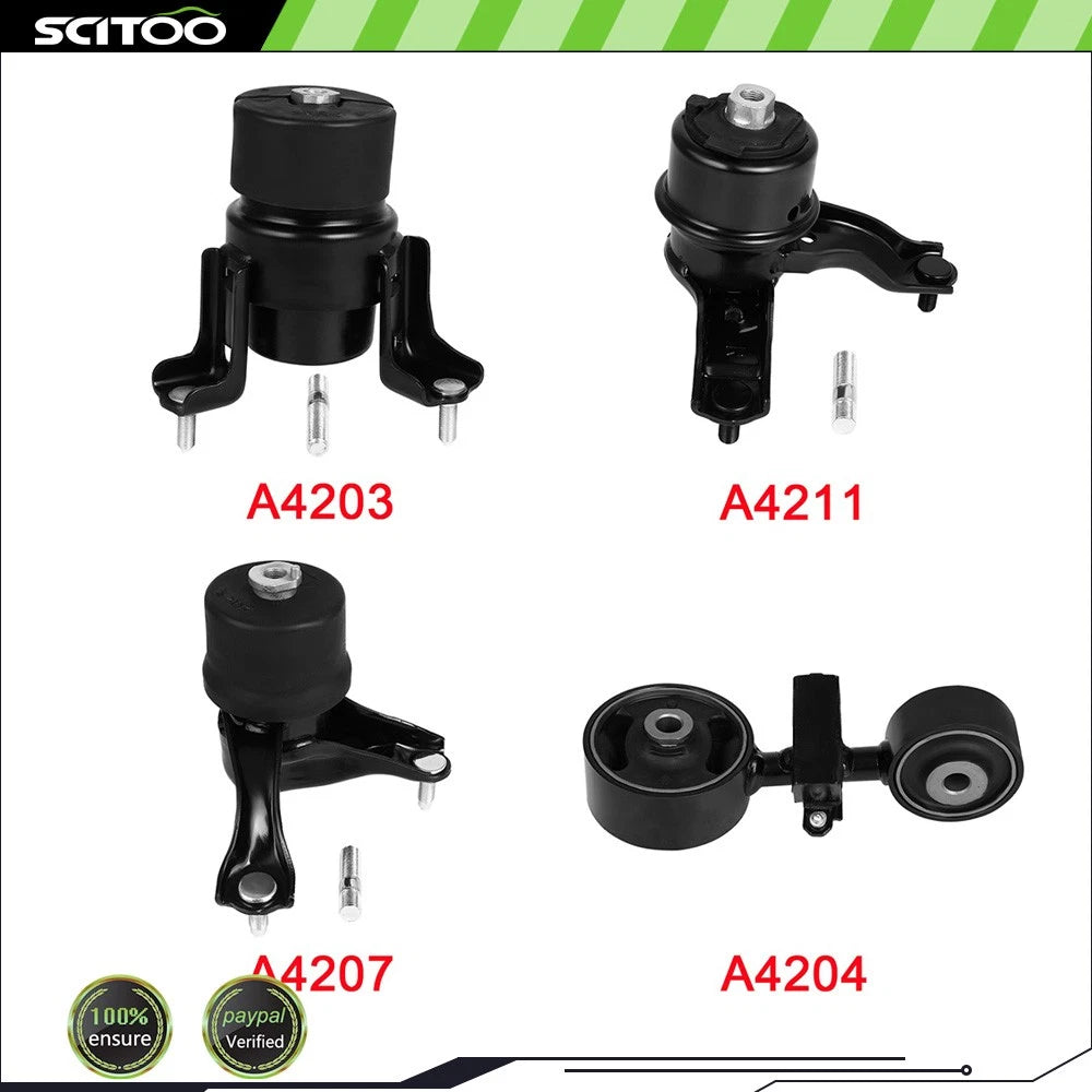 Motor & Trans Mounts Set for Toyota Solara (2004–2008) A4203 A4204 A4207