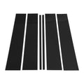 6 Pcs Pillar Window Trim for Chevy Suburban (2015–2020) Black