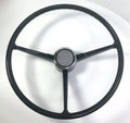 Steering Wheel Replacement Black 3 Spoke for 1967–1968 Chevrolet Pickup
