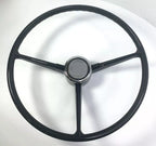 Steering Wheel Replacement Black 3 Spoke for 1967–1968 Chevrolet Pickup