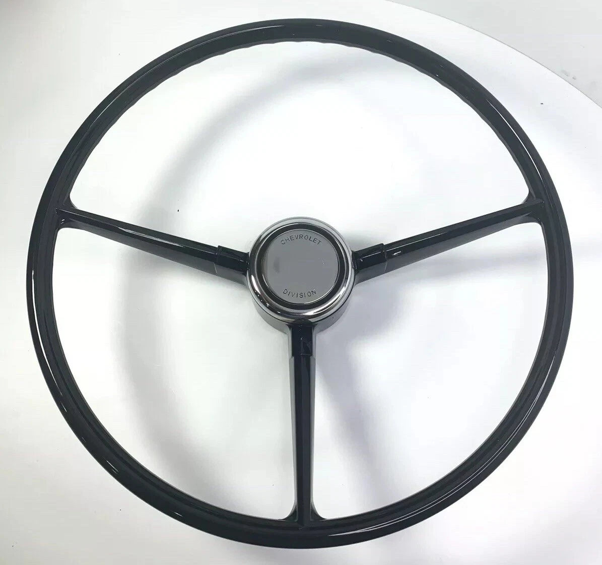 Steering Wheel Replacement Black 3 Spoke for 1967–1968 Chevrolet Pickup