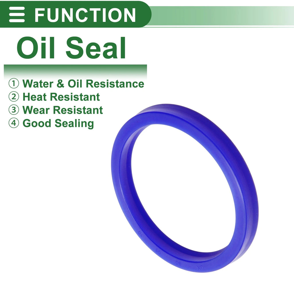 Set of 5 Oil Seal Rotary Shaft Seal 80x95x10mm High Pressure for Various Models