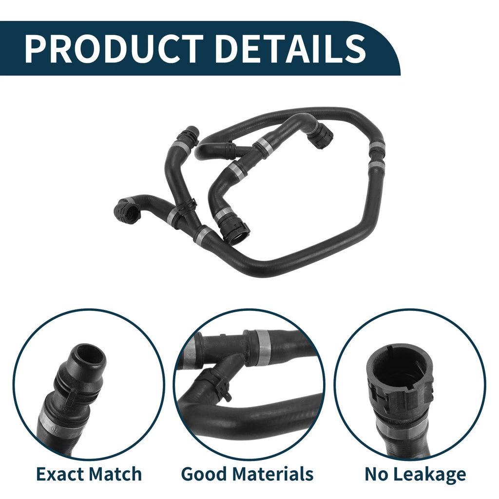 Radiator Hose for BMW 5 Series (2005–2006) No. 17127542206 Rubber