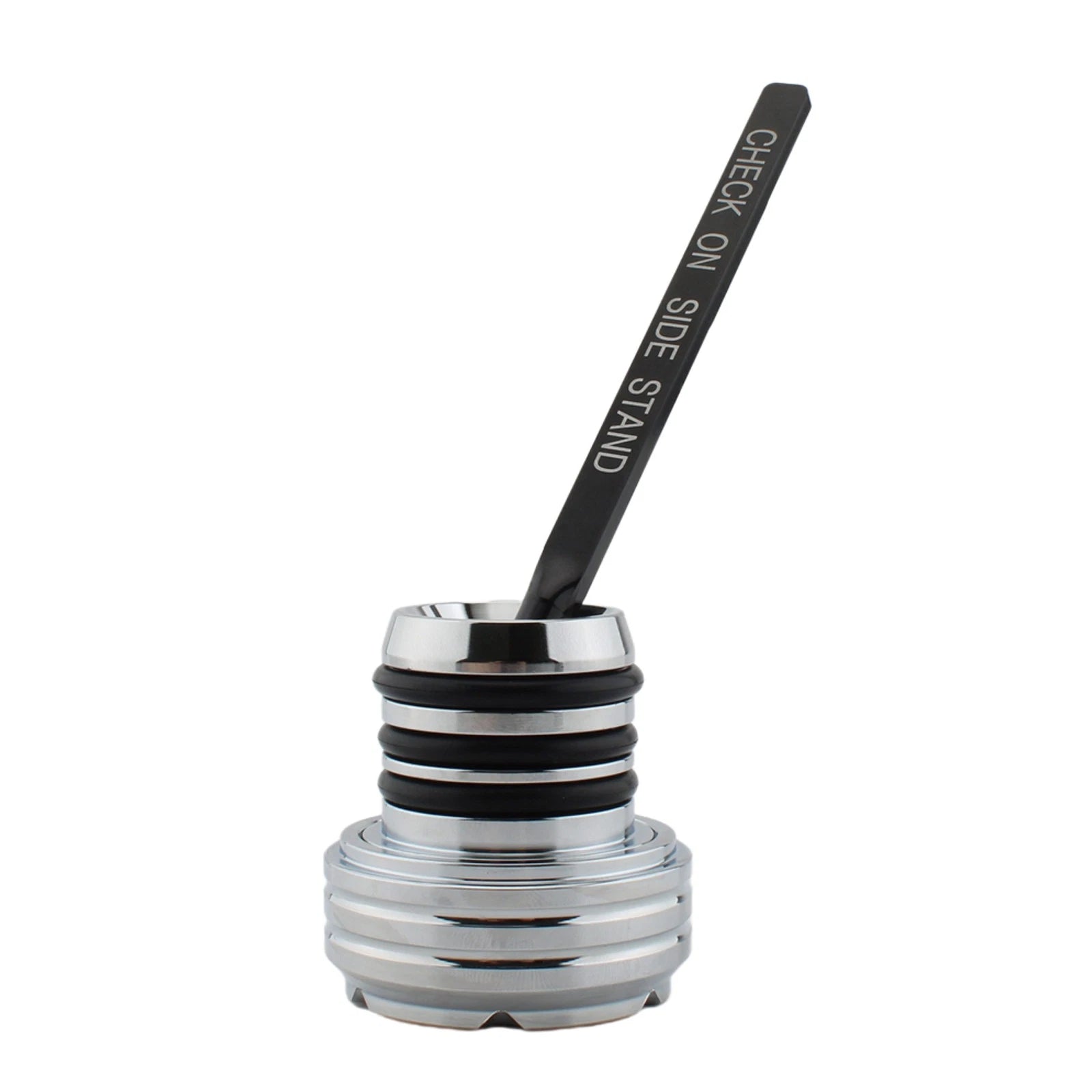 Oil Dipstick Tank Cap Plug for Softail (2000–2017) Silver