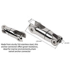 316 Stainless Steel Swivel Connector for Marine Applications (2010–2023)