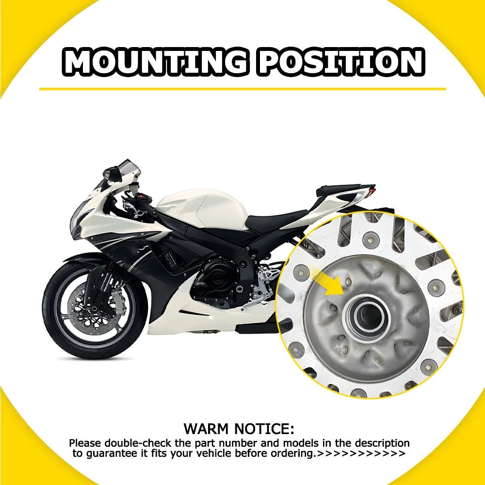 Wheel Bearing Seal Kit for Suzuki GSXR750, GSX-S1000, Yamaha YZF-R6, YZF1000