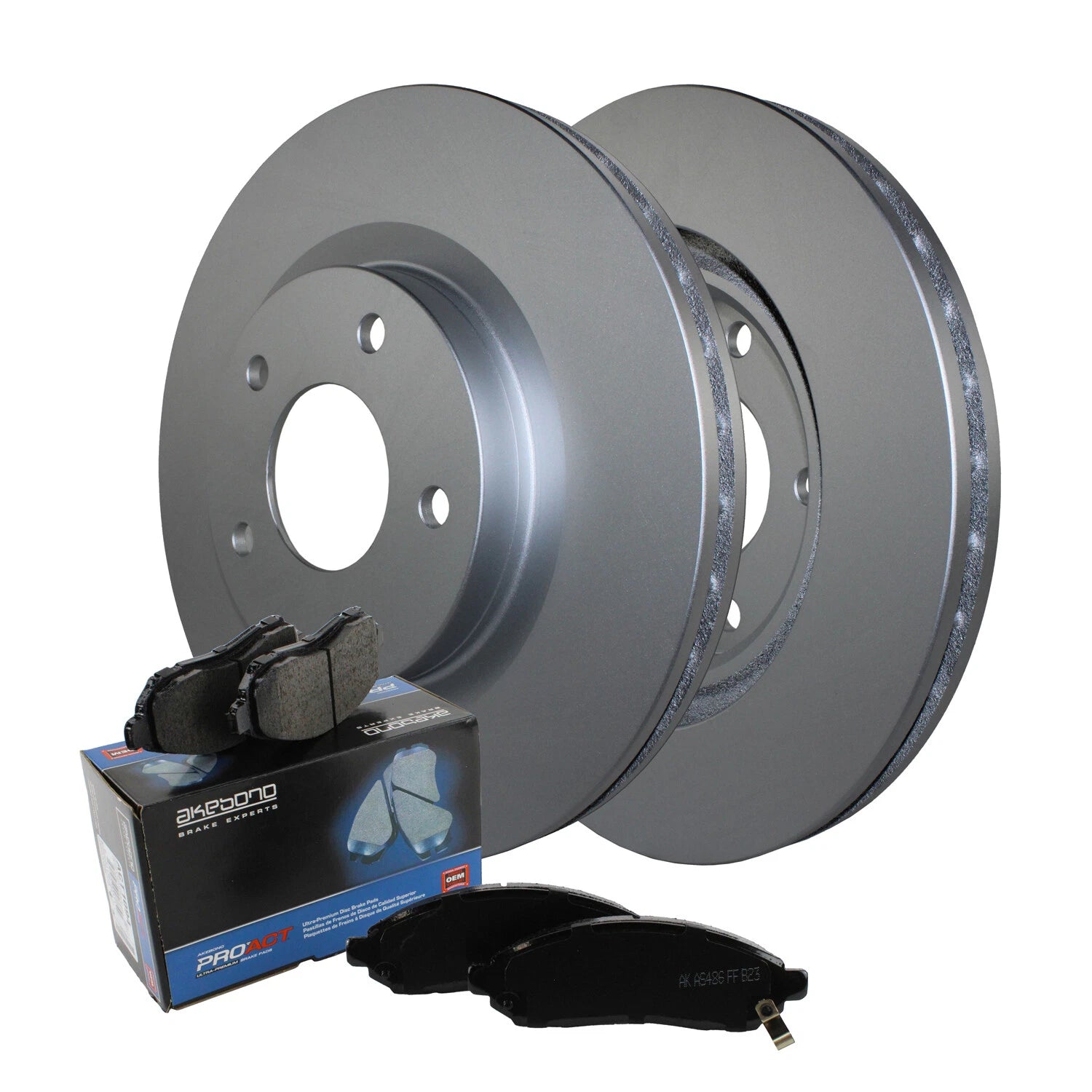 Front Brake Kit 294mm Rotors Akebono Ceramic Pad for Dodge Caliber/Compass/Patriot (2007–2012)