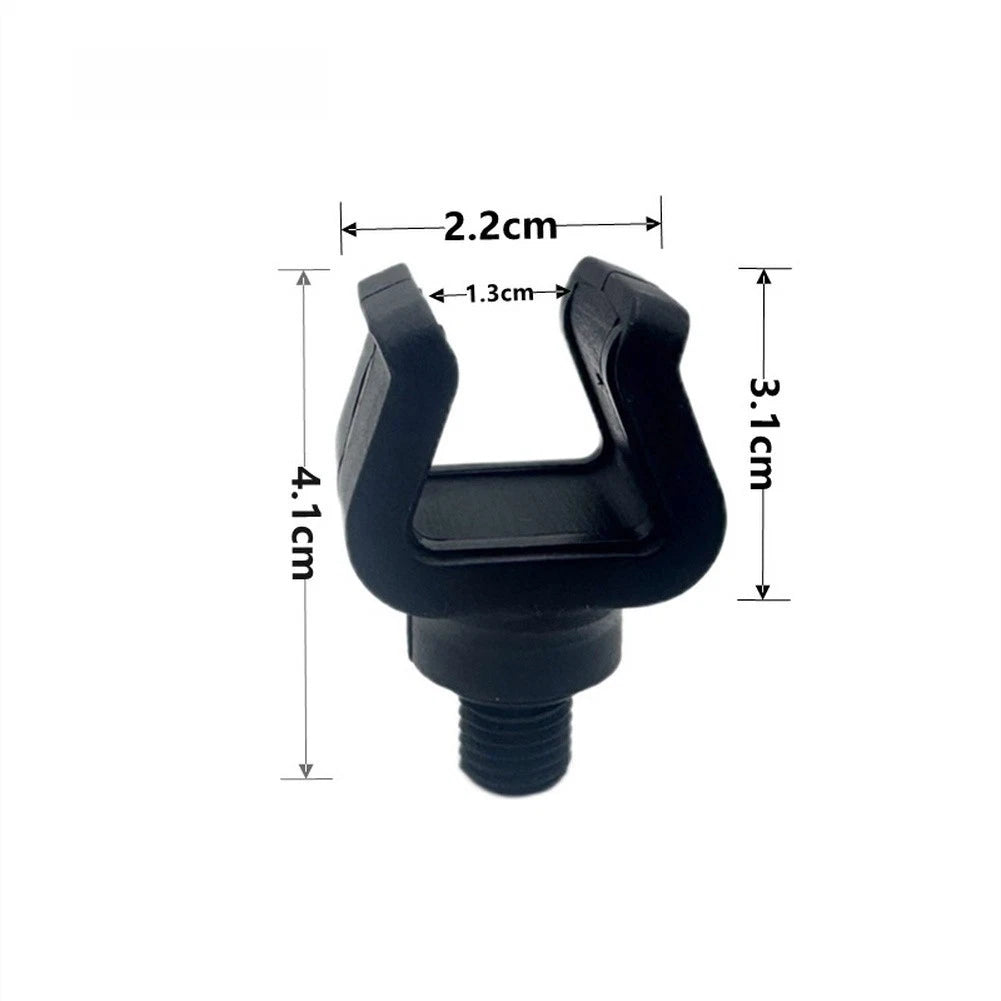 Fishing Rod Rest with Black Rubber Head for Carp Angling (4.1 x 2.2 cm)