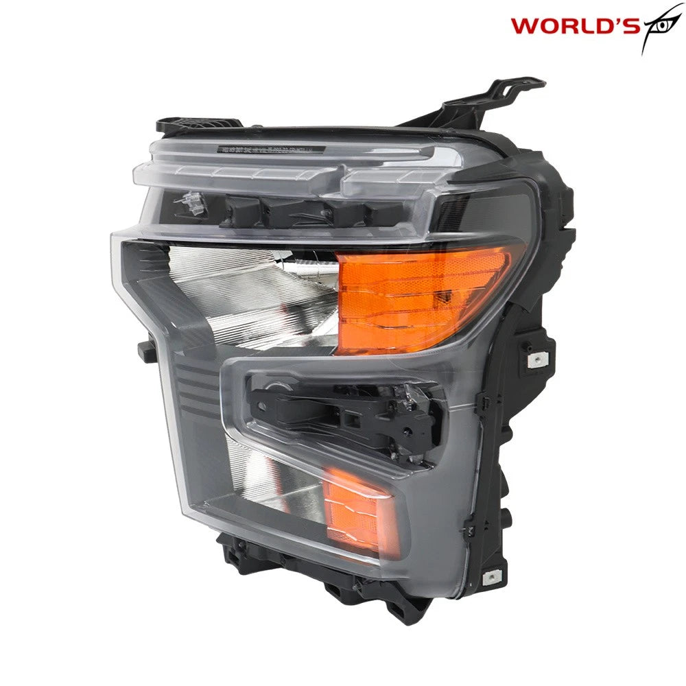 Halogen Headlight for Chevy Silverado 1500 (2022–2023) Left Clear Lens Black