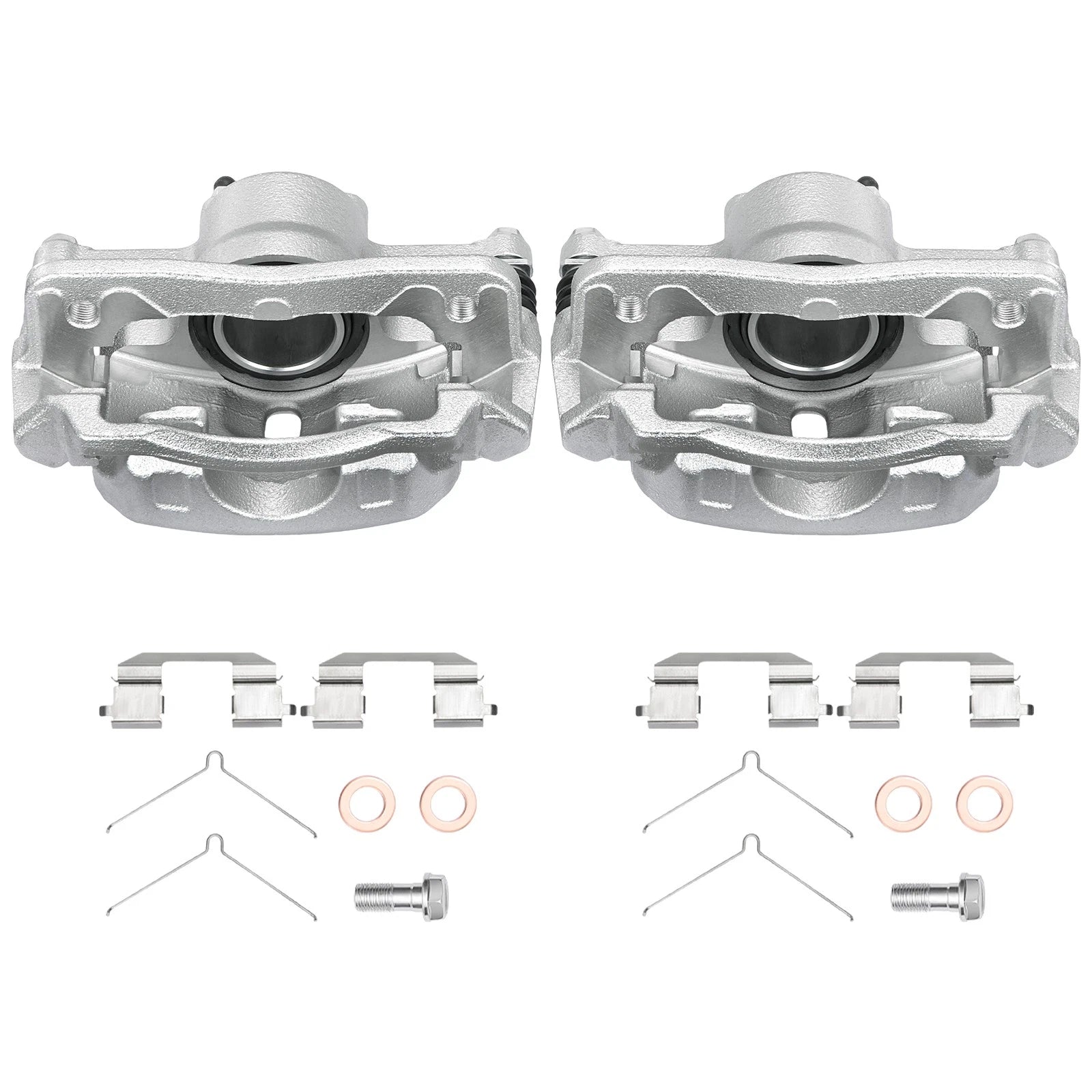 Front Disc Brake Caliper and Bracket Set of 2 for 2012–2015 Honda Civic 1.8L