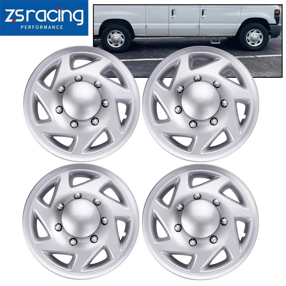 Set of 4 Chrome 16" Wheel Covers for E350 E450 Econoline Van