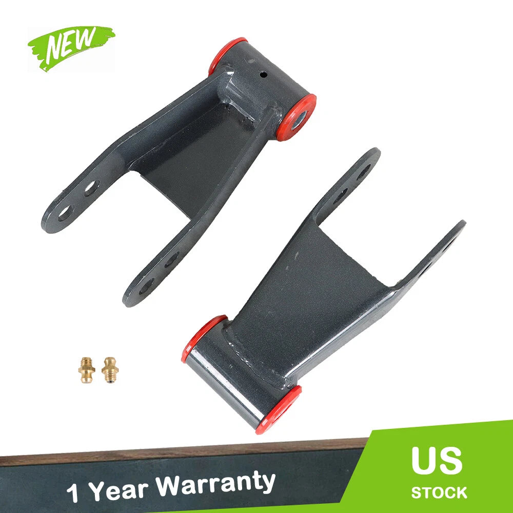 Adjustable 2" Rear Drop Shackle Lowering Kit for Chevy GMC C10 Pickup (1975–1987)