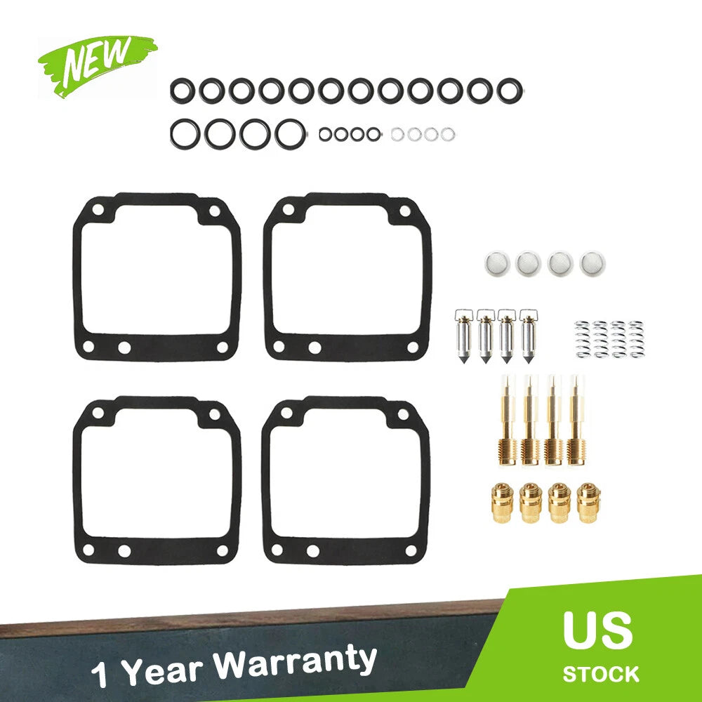 Set of 4 Carburetor Rebuild Kits for Yamaha FZ600 YX600 Radian (1986–1990)
