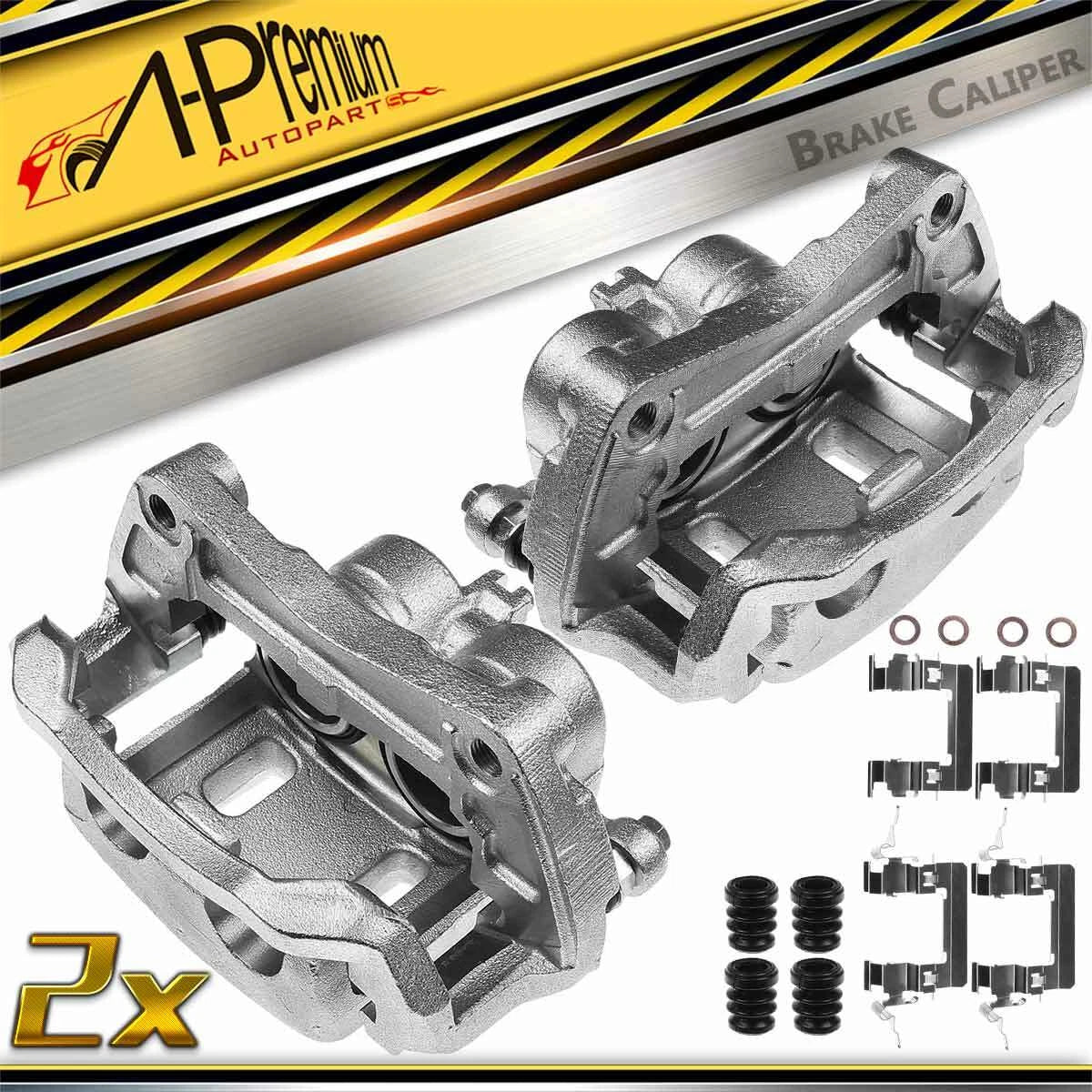 2X Front Brake Calipers with Bracket for Nissan Pathfinder (2008–2012)