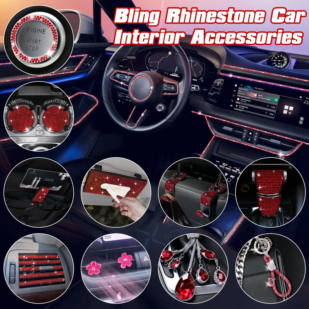 Air Vent Outlet Strip for Shiny Red Car (Universal, 2015–2025)