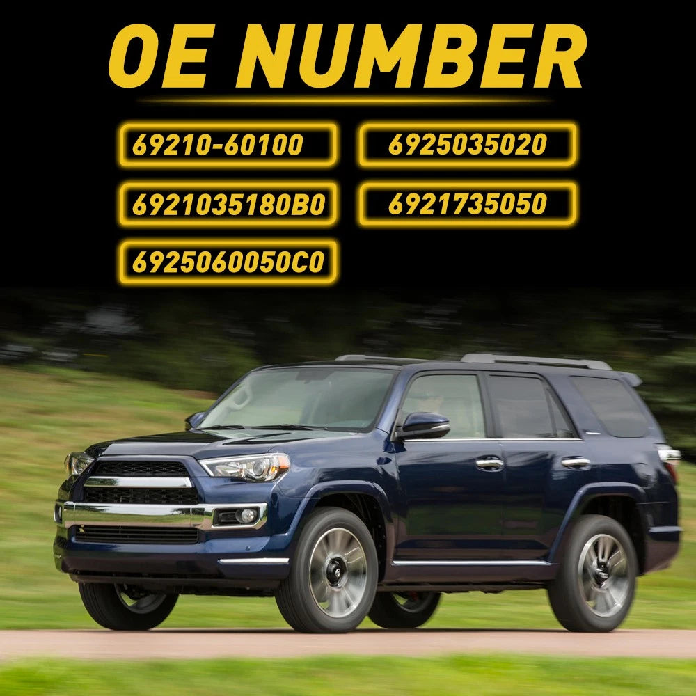 Set of 4 Gloss Chrome Door Handle Covers for Lexus GX460 (2010–2018) & 4Runner (2010–2020)