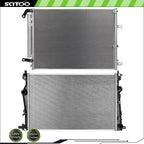 Radiator and A/C Condenser Kit for Jeep Cherokee (2014–2018)