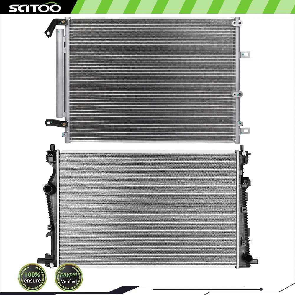 Radiator and A/C Condenser Kit for Jeep Cherokee (2014–2018)