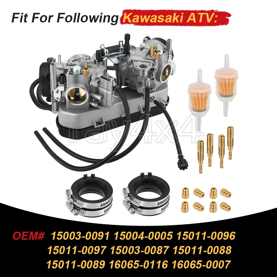 Carburetor Assembly Kit for Kawasaki KVF750 Brute Force 750 (2005–2007)