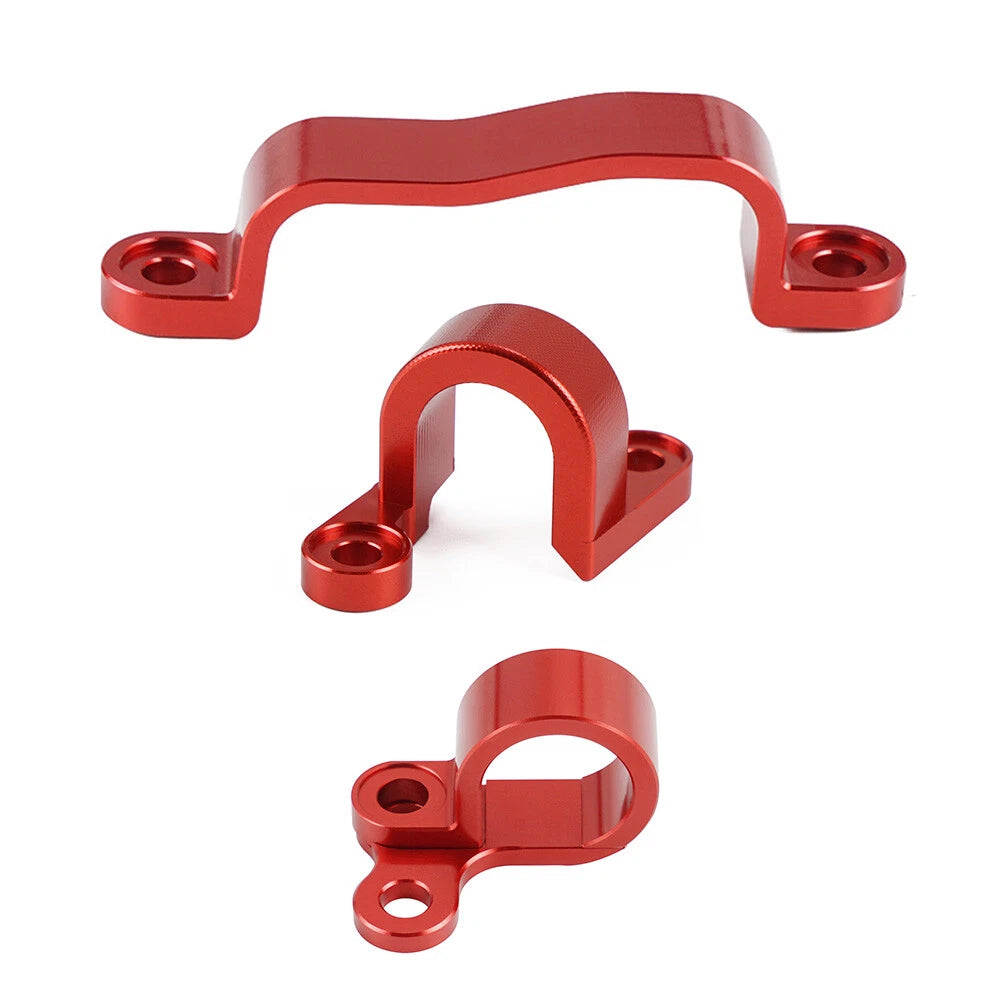 Billet Rear Brake Line Hose Clamps for Honda CRF450R CRF450X (2002–2017)