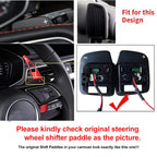 Red Steering Wheel Paddle Shifter Extensions for Audi A3 A4 A5 Q3 Q5 Q7 Q8