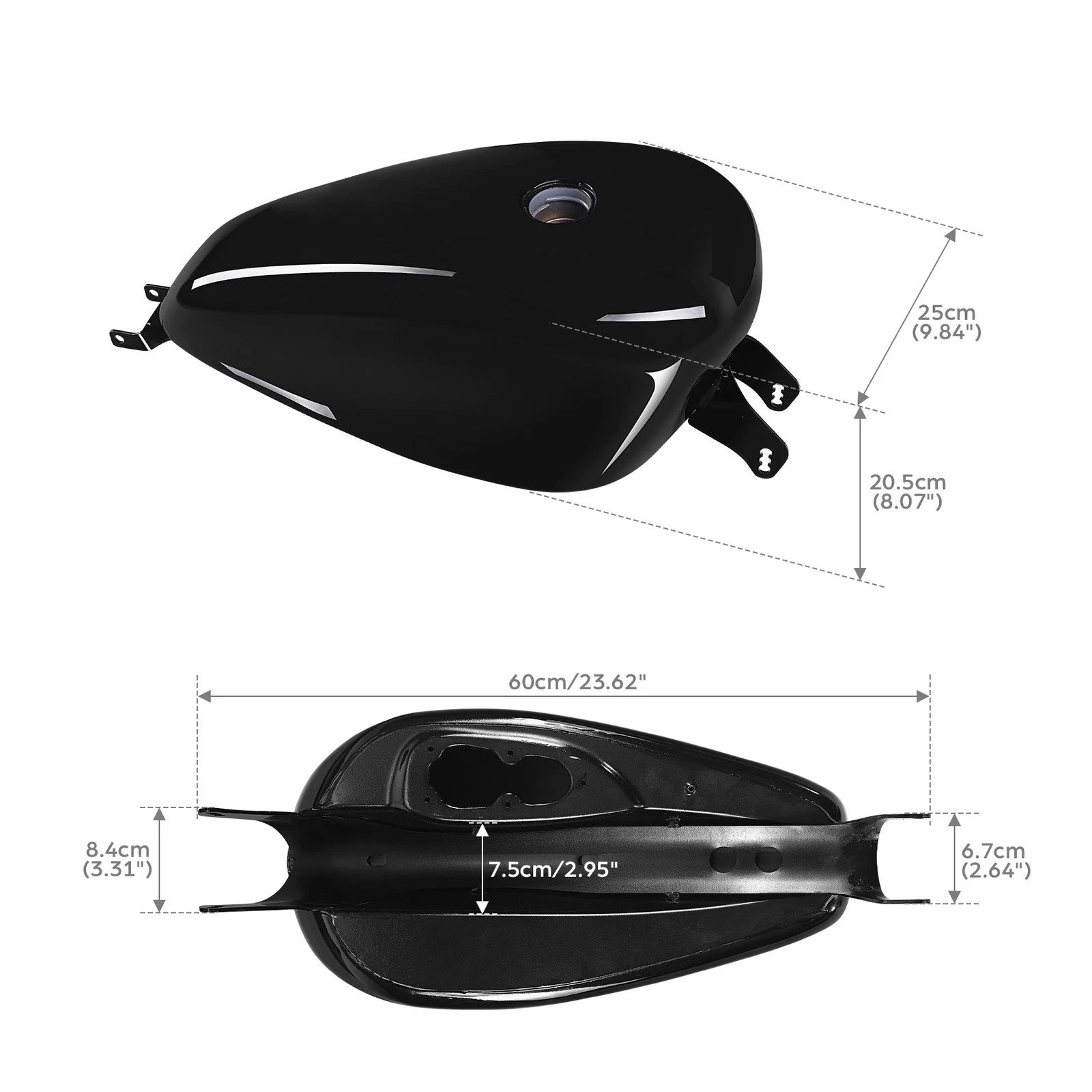 Fuel Gas Tank for Harley Sportster XL883 XL1200 (2007–2022)