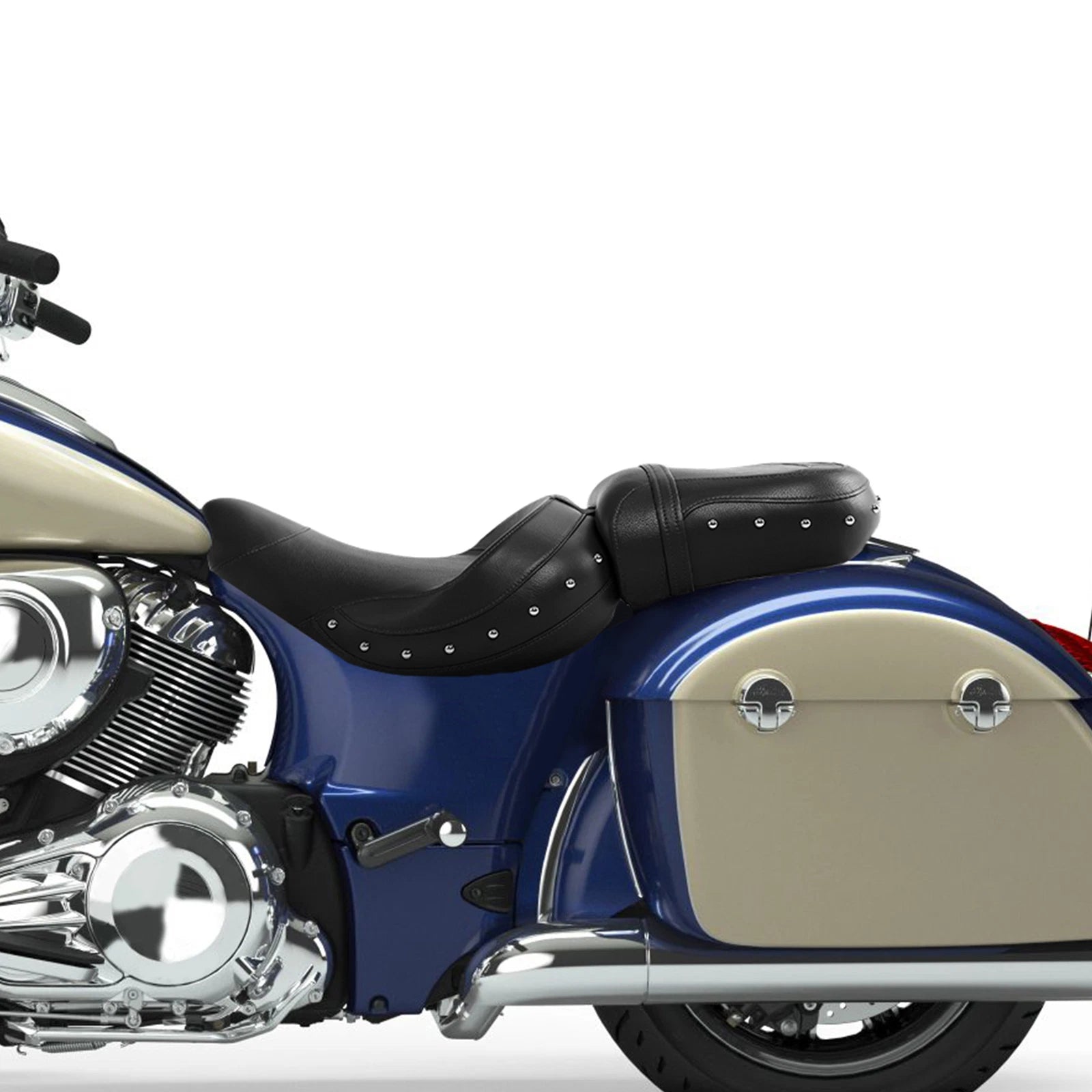 Black Driver & Passenger Seat for Indian Chief Chieftain Roadmaster (2014–2023)