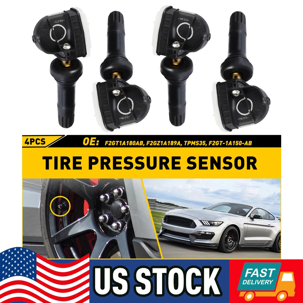 Set of 4 Tire Pressure Sensors for Ford F-150, Explorer, Mustang