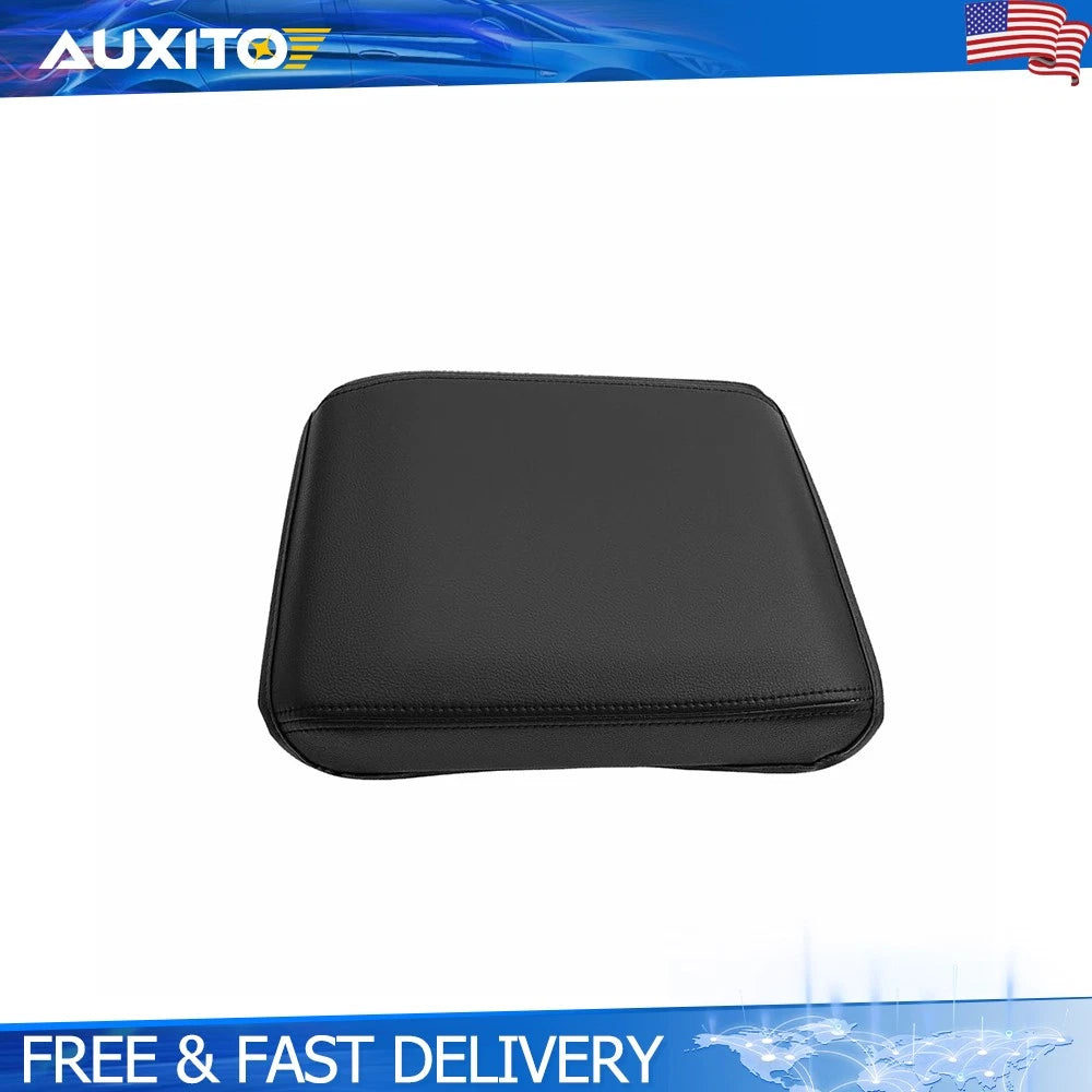 Custom Fit Black PU Leather Center Console Armrest Pad for Toyota Tacoma (2024–2024)