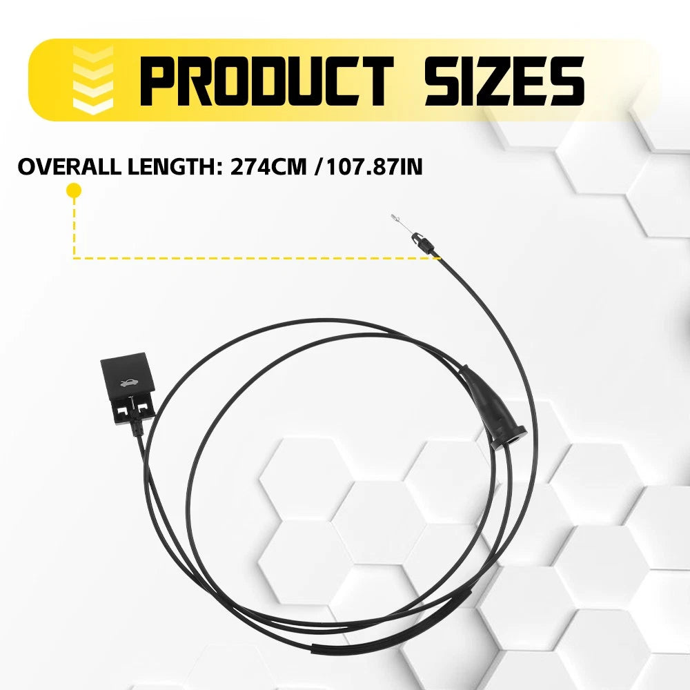 Hood Latch Lock Control Release Cable for Dodge Charger (1PS72DX9AC)