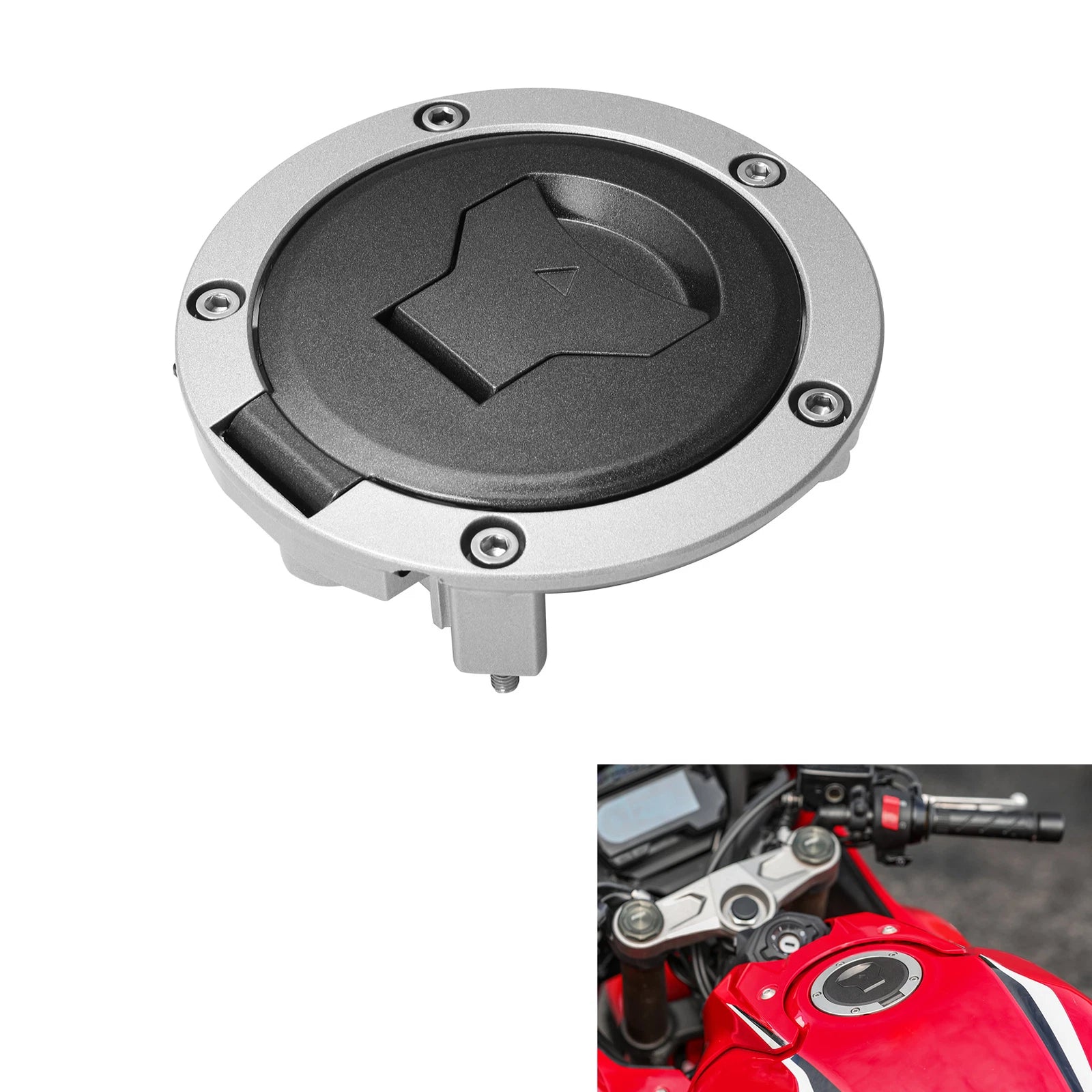 Fuel Gas Tank Cap Cover Lock Keys for Honda CB500X CB650R CB500F (2021–2025)