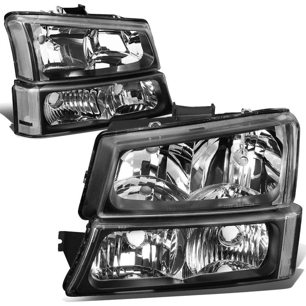 Headlight, Clear Bumper, Chrome 3D LED Tail Light for Silverado (2003–2007)