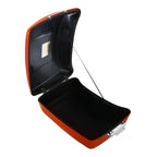 King Trunk for Harley Touring (2014–2025) Scorched Orange/Black Denim
