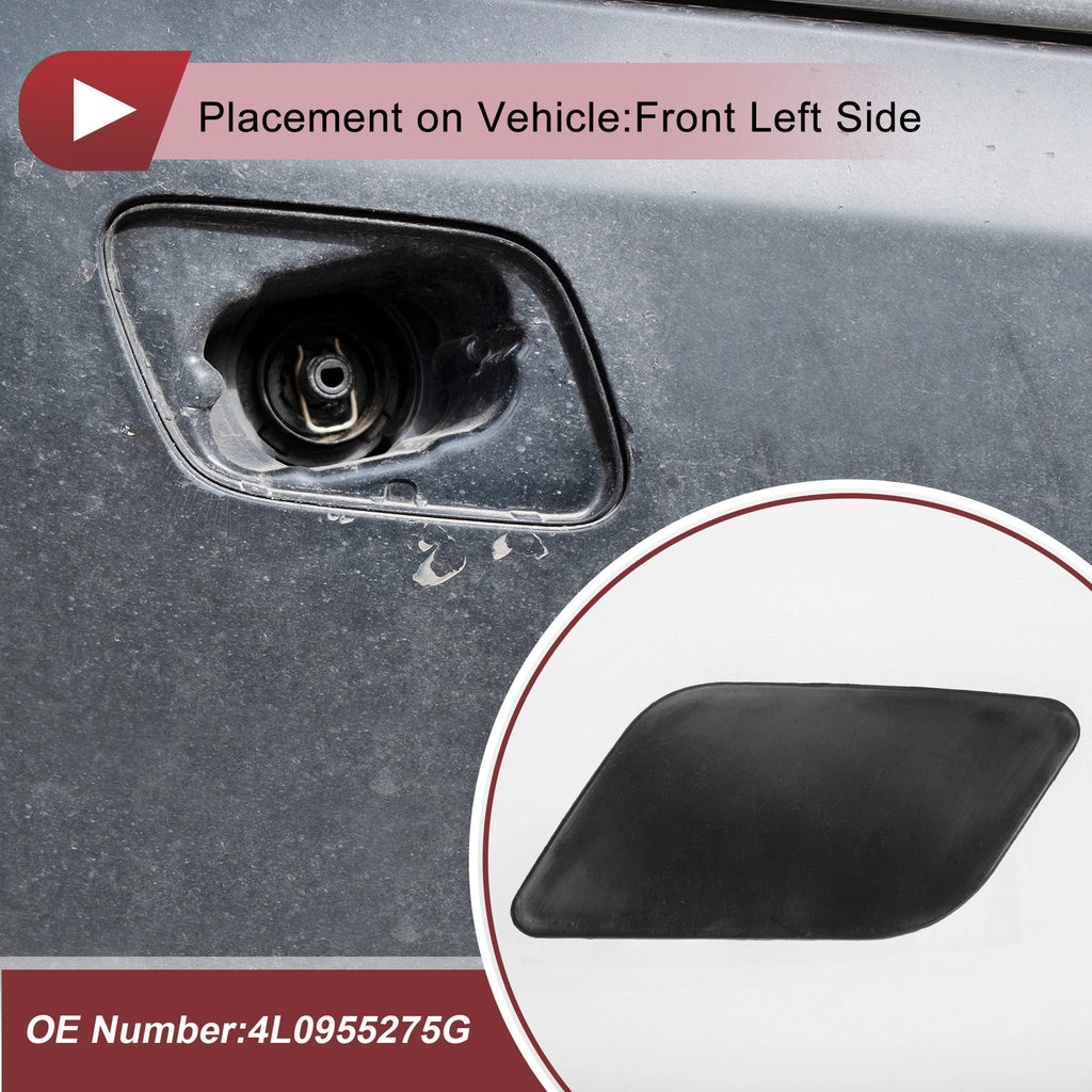 Front Left Washer Nozzle Cover Cap for Audi Q7 (2010–2015) 1 Pcs Unpainted