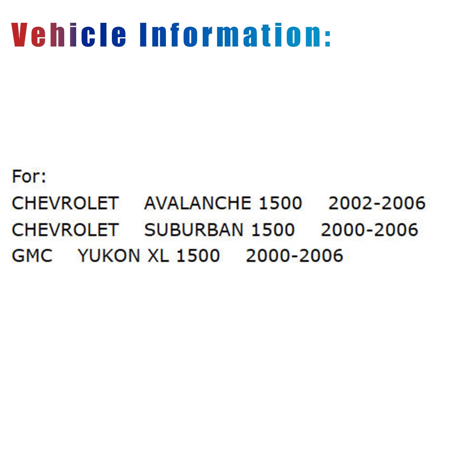 Drive Shaft Assembly Aluminum for Avalanche Suburban 1500 Yukon XL (2001–2006)