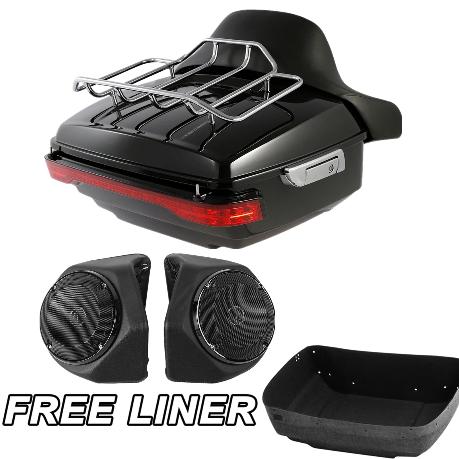 Trunk Top Rack Speakers Tail Light for Harley Electra Road Glide (2014–2025)